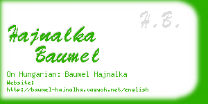 hajnalka baumel business card